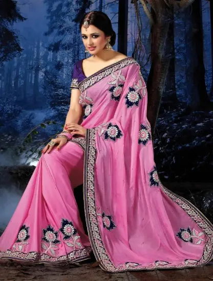 Picture of designer banarasi silk saree ethnic wedding silk sari s