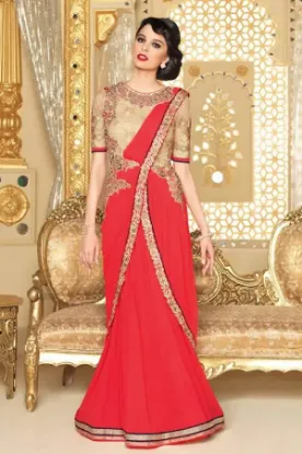 Picture of designer bollywood indian wedding party wear ethnic bri