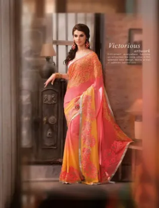 Picture of designer bollywood wedding saree ethnic party wear sar,