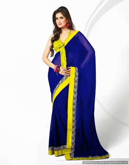 Picture of designer evening saree traditional bollywood indian wom