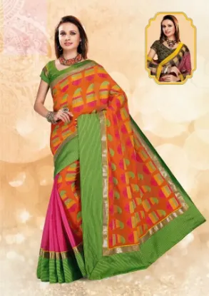 Picture of designer indian festive wear chiffon georgette saree re