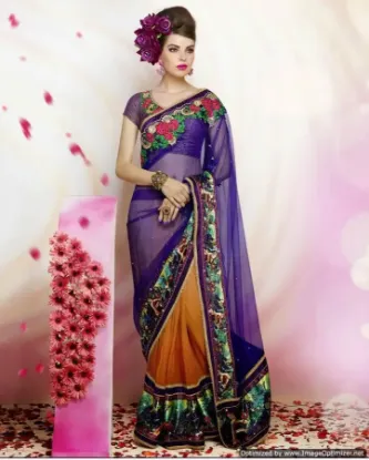 Picture of Designer Pakistani Indian Partywear Saree Bridal Bollyw