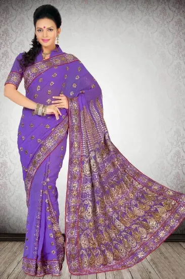 Picture of designer party traditional kanchipuram saree kanjivara,