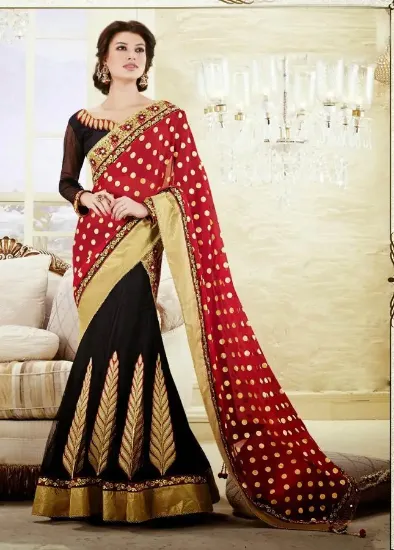 Picture of designer saree bollywood ethnic pakistani fancy partyw,