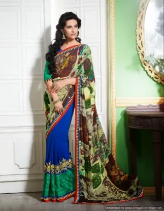 Picture of Designer Saree Ethnic Bollywood Partywear Indian Weddin