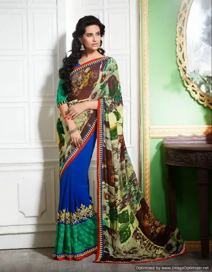 Picture of Designer Saree Ethnic Bollywood Partywear Indian Weddin