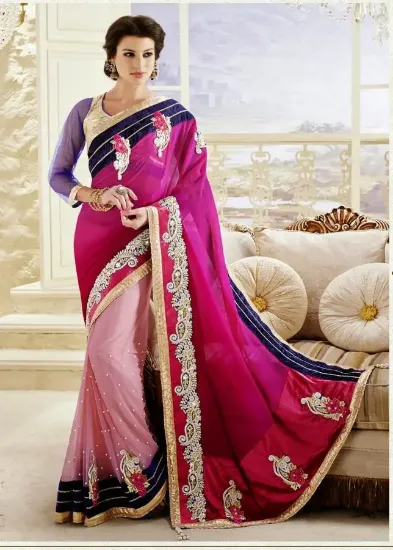 Picture of designer saree sari traditional indian bollywood party,