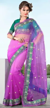 Picture of designer saree wedding party wear pakistani lehenga in,