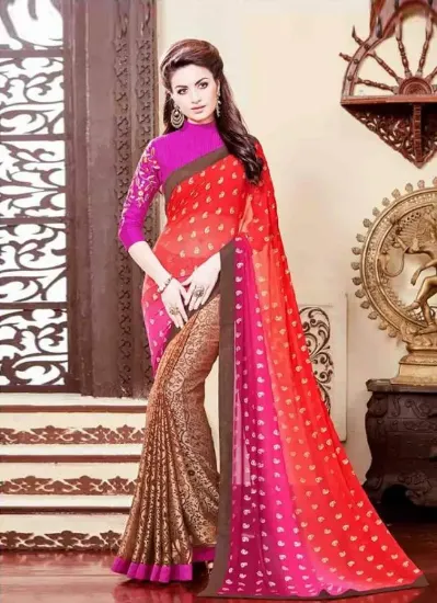 Picture of designer sari indian bridal partywear wedding receptio,