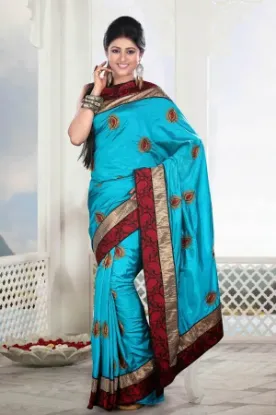 Picture of designer sari wedding bollywood saree party wear indian