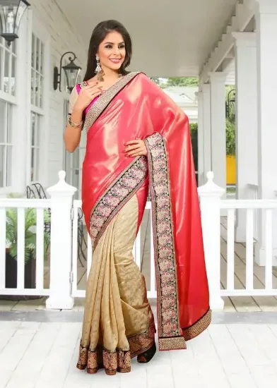 Picture of Designer Sari Wedding Reception Bollywood Saree Indian 