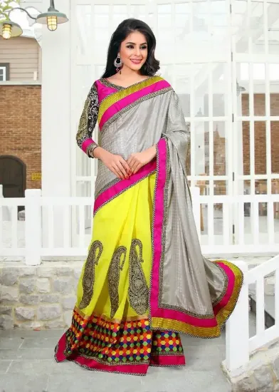 Picture of Designer Traditional Indian Sari Bollywood Partywear Sa