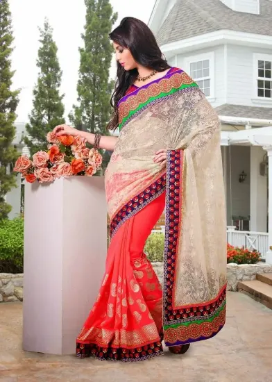 Picture of Designer Trendy Saree Partywear Indian Traditional Fanc