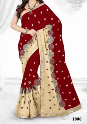 Picture of dress partywear saree bridal women bollywood sari desi,