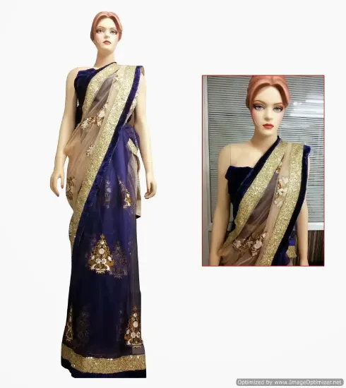 Picture of Embroidered handmade Style Sari Indian Women Wear Dress