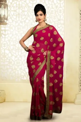 Picture of ethnic designer banarasi silk saree wedding silk sari ,