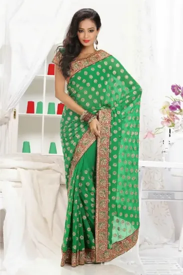 Picture of Ethnic Saree Pakistani Designer Sari Wedding Party Wear