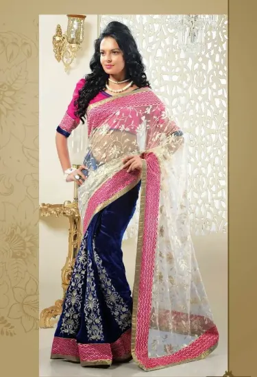 Picture of Fancy Look Designer Party Wear Multicolor Georgette Pri