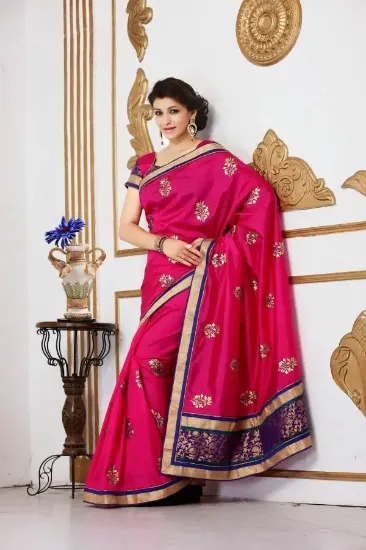 Picture of fancy sari evening designer trendy saree partywear ind,