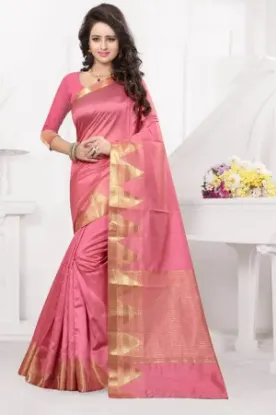 Picture of fancy south india uppada silk saree heavy jari soft si,