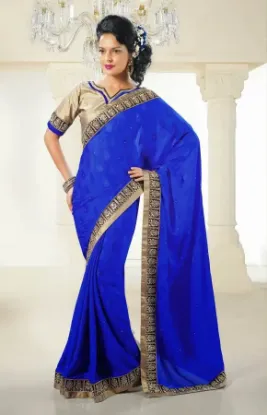 Picture of Fancy South India Uppada Silk Saree Heavy Jari Soft Sil