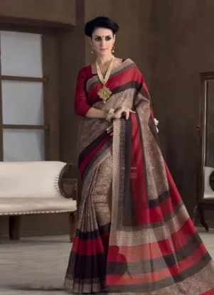 Picture of fashion indian sari bollywood saree with guti linen wo,