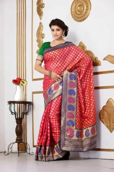 Picture of festival events party wear sari indian designer ethnic,