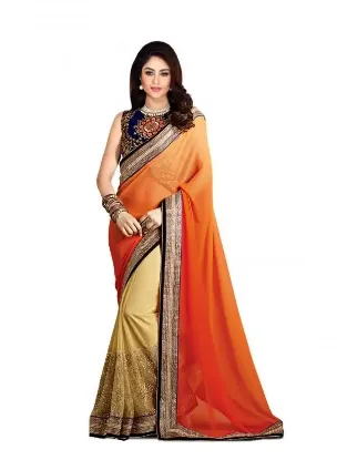 Picture of festival wedding saree bridal sari indian designer ethn