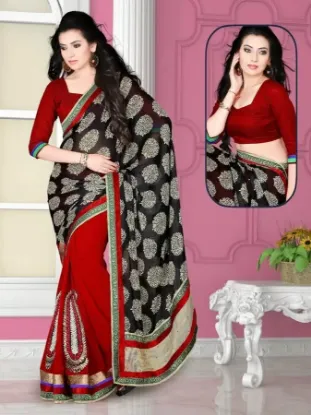 Picture of georgette nice saree fashionable multi work georgette ,