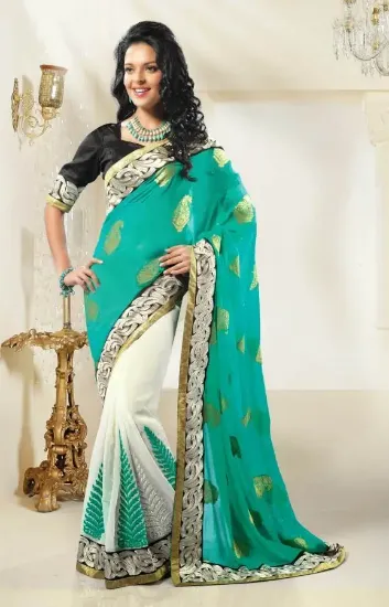 Picture of goden fancy jari work uppada softsilk grand silk saree 