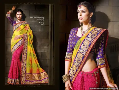 Picture of gorgeous bollywood saree indian pakistani wedding part,