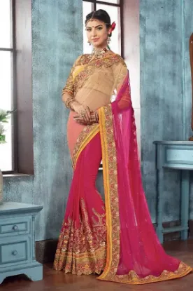 Picture of gorgeous designer ethnic sari indian wear party weddin,