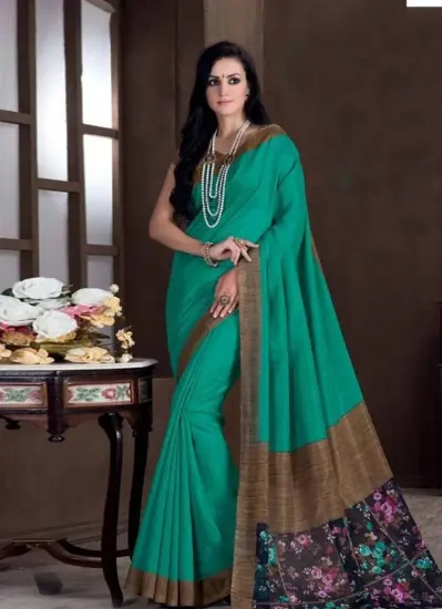 Picture of green saree sari bollywood party designer indian wear ,