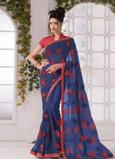 Picture of greenfancy silk saree heavy silk saree grand pallu sar,