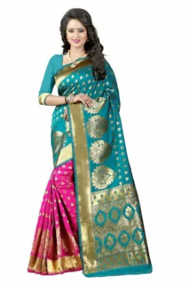 Picture of handmade ethnic black pure silk saree floral printed us