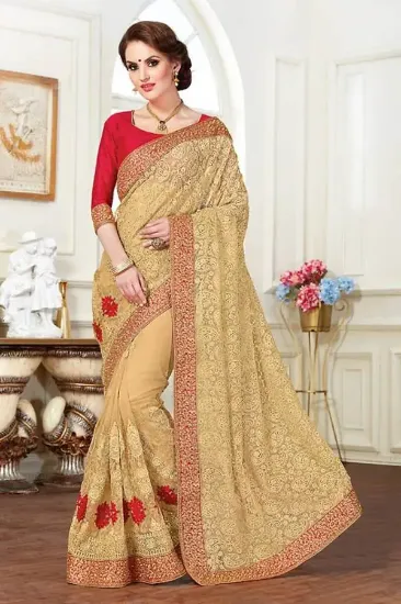 Picture of handmade indian saree blend cotton woven dress making c