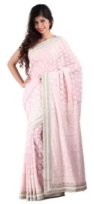 Picture of handmade indian saree pure cotton printed sari soft cra