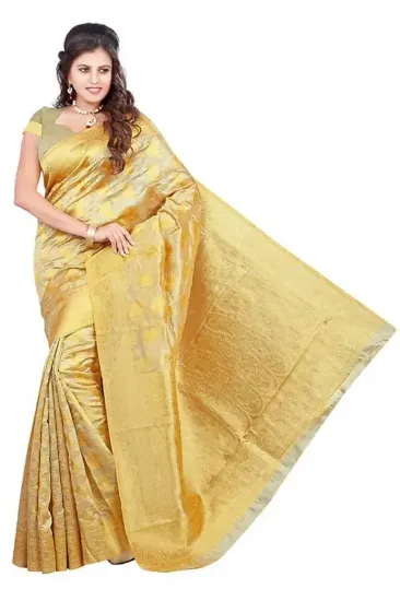 Picture of handmade indian saree pure silk sari hand emb beaded fa