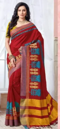 Picture of handmade indian saree traditional designer robes indian