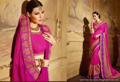 Picture of handmade indian sari ethnic silk blend dress fashionabl