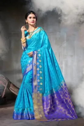 Picture of handmade indian style clothing georgette decor saree gr