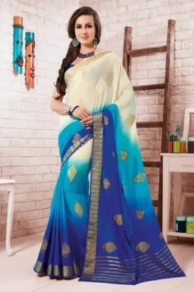 Picture of handmade printed pure silk green saree dress making sar