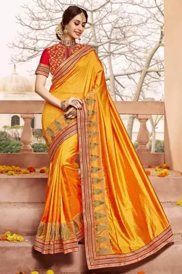 Picture of handmade saree pure georgette silk embroidered craft sa