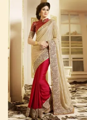 Picture of handmade style combo of saree indian women ethnic embro