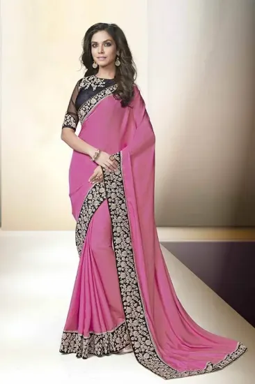 Picture of handmade style indian bollywood sari set of printed wra