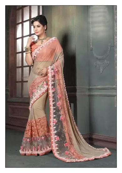 Picture of handmade style indian printed sari women casual wear si