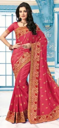 Picture of handmade style indian saree ethnic wear women dress emb