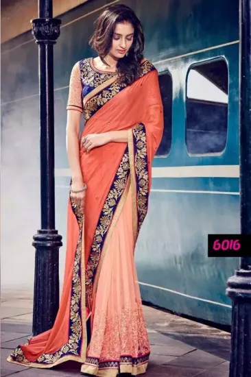 Picture of handmade style indian sari silk blend printed fashion c