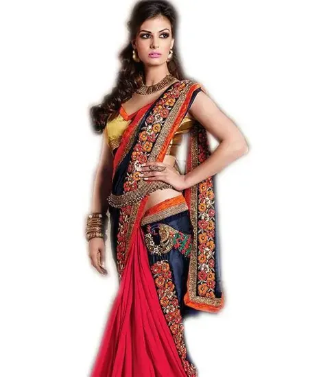 Picture of handmade style printed sari indian women casual wear co