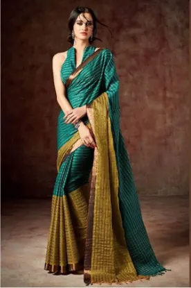 Picture of handmade traditional sari bandhani printed ethnic wear 